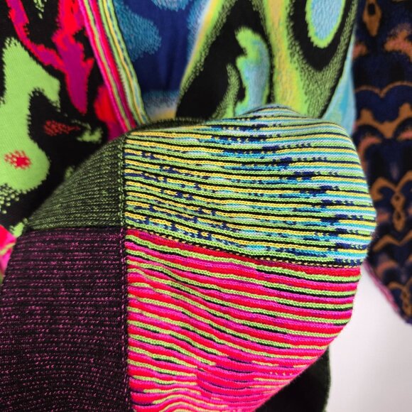 AGR Cherish Jacquard Split Sweater Merino Wool Psychedelic Unisex Size Large NEW - Picture 10 of 12
